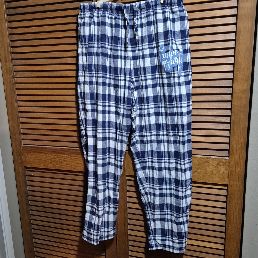Taylor Swift Blue Plaid Pajama Pants